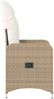 vidaXL Gartensessel mit Kissen 2 Stk. Verstellbar Beige Poly Rattan 365688 Bild 5