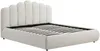 Vente-unique - SILVATORA Bett Stoff Beige - B 182 cm x H 109 cm x L 222 cm Bild 3