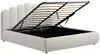 Vente-unique - SILVATORA Bett Stoff Beige - B 182 cm x H 109 cm x L 222 cm Bild 5