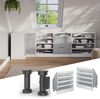 Dachschrägenschrank Rion Weiß 80 x 81.6 cm mit 4 Fächern Vicco Bild 4