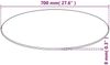 vidaXL Tischplatte aus gehärtetem Glas rund 700 mm 243628 Bild 5