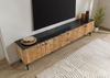 TV-Board Akazie 240x40x55 natur lackiert / Marmor schwarz LONDON #107 Bild 2