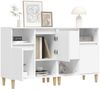 vidaXL Sideboards 2 Stk. Weiß 60x35x70 cm Holzwerkstoff 3185719 Bild 4