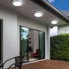 Smart LED Wandleuchte, IP44, dimmbar, silber, 26 cm Bild 3