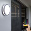 Smart LED Wandleuchte, IP44, dimmbar, silber, 26 cm Bild 2