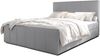 AX LIVING Levente Boxbett mit Bettkasten 140x200 graues Boxspringbett Bild 2