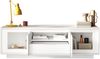 Lowboard >Siena< 2 Türen, 1 Schub, 1 Fach, Weiss Lack matt - 180x58x50 (BxHxT) Bild 4