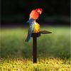 HI LED Solarleuchte LED Solar Papagei Gartenstecker mit einer warmweißen LED Bild 2