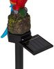 HI LED Solarleuchte LED Solar Papagei Gartenstecker mit einer warmweißen LED Bild 3