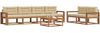 vidaXL Outdoor-Sofagarnitur mit Kissen 7 pcs Natur und Beige 3367236 Bild 3