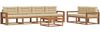 vidaXL Outdoor-Sofagarnitur mit Kissen 7 pcs Natur und Beige 3367236 Bild 2