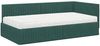 vidaXL Eckbettgestell mit Matratze mit Kopfteil 2 pcs Grün Samt 3393830 Bild 4