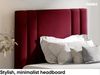MEBLINI Kinderbett mit Bettkasten CARDI 100x200 Links – H3/Rot Samt Gepolstert Einzelbett mit Matratze - Polsterbett mit Stauraum - Bett mit Kopfteil – Stauraumbett Bild 3