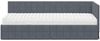 vidaXL Eckbettgestell mit Matratze mit Kopfteil 2 pcs Grau Samt 3393919 Bild 5
