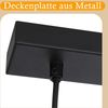ZMH Pendelleuchte Esstisch Esszimmerlampe Hängend - Hängelampe Wohnzimmer Glas Esstischlampe Schlafzimmer 3 Flammig E27 Hängeleuchte Vintage Pendellampe Höhenverstellbar für Küche(ohne Leuchtmittel) Bild 4
