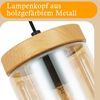 ZMH Pendelleuchte Esstisch Esszimmerlampe Hängend - Hängelampe Wohnzimmer Glas Esstischlampe Schlafzimmer 3 Flammig E27 Hängeleuchte Vintage Pendellampe Höhenverstellbar für Küche(ohne Leuchtmittel) Bild 5