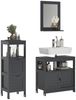 Badmöbel-Set Vilda Grau 3 Teile Vicco Bild 5