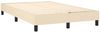 Boxspringbett mit Matratze & LED Stoff Creme 120x200 cm, Härtegrad: H2 [3133306] Bild 5