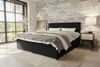 99rooms Kira Boxspringbett Cordstoff POSO Schwarz 200x200 cm Bild 1