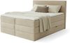 Boxspringbett Mollo XL mit 2 Bettkästen und Topper, mit Taschenfederkern- und Bonellfederkernmatratze, Doppelbett, Polsterbett aus Cordstoff mit Stauraum (Beige (Tilia 03), 140 x 200 cm) Bild 2