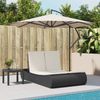 vidaXL Doppel-Sonnenliege mit Kissen Schwarz Poly Rattan 368090 Bild 3