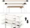 höhenverstellbarer elektrischer Schreibtisch Elevate Weiß/Artisan 120 x 70 cm 2 Motoren Vicco Bild 5