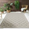 Vimoda Outdoorteppich Teppich Balkon Läufer Terrase, Rechteckig, Höhe: 5 mm, In & Outdoor Teppichfür Küche, Balkon, Flur, Terrasse, Raute Muster Bild 2