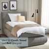 La Vida Sesselschoner Überwurf Tages-Decke in braun - Oeko-TEX® Zertifiziert, 200x50 cm, Sofaläufer mit Fransen, Baumwollmischung bis 40 °C waschbar, Schutz für Sessel, Sofa, Couch & Bett… Bild 3