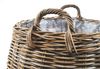 Kobolo Pflanzkübel Pflanzkorb rund - Rattan - mit Folie ausgeschlagen (1 Stück) Bild 3