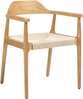 Esszimmerstuhl 2er Set OAKDALE Holz Hellbraun Beige Bild 4