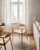 Esszimmerstuhl 2er Set OAKDALE Holz Hellbraun Beige Bild 3