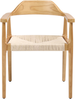 Esszimmerstuhl 2er Set OAKDALE Holz Hellbraun Beige Bild 5