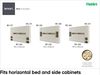 MEBLINI Hängeschrank für Horizontal Schrankbett Bed Concept - Wandschrank mit Ablagen und Fächern - Wandregal - BC-11 für 90x200 Horizontal - Kaschmir Bild 2