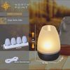 Northpoint LED Dekolicht LED Akku Lounge Lights Kabellos für Innen und Außen RGBW Flackereffekt Bild 3