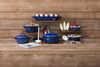 Riess Brat- Backpfanne 33/20cm Country Dirndlblau Emaille Bild 2