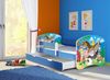 ACMA Kinderbett Jugendbett mit Einer Schublade und Matratze Blau mit Rausfallschutz Lattenrost II 140x70 160x80 180x80 (34 Farm, 140x70 + Bettkasten) Bild 2
