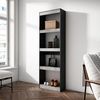Skraut Home | Bücherregal Bibliothek | Bookshelf, Bookcase | 60 x 186 x 25 cm | Wohnzimmer, Esszimmer, Büro | Aufbewahrungsregal | Moderner Stil | Zement Bild 2