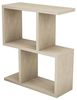 Hanah Home Elegant Side Table, Travertine Color, 45 x 51.4 x 17 cm | 100% Melamine Coated Particle Board, 18 mm Thick | Stylish Marble Design for Modern Spaces Bild 5
