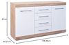 'Lubef' Sideboard Weiß Hochglanz/ Eiche Dekor, 155 cm Bild 3