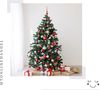 MTOnlinehandel Bettwäsche Bad Santa 135x200 + 80x80 cm 2 tlg, 100 % Baumwolle in Renforcé, Renforcé, 2 teilig, gestreifte Merry Christmas Weihnachten Winter Bettwäsche Bild 5
