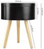 ONVAYA® Beistelltisch-Set Sofia klein Ø35cm | schwarz/holz (2x klein) Bild 3