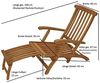 Deckchair MAINE klappbar, Eukalyptus geölt, Bild 3