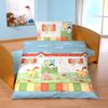 JACK Babybettwäsche 100x135cm Hoftiere Bauernhof Bunt mit RV, Biber, 2 teilig, süßes Kindermotiv mit Bauernhoftieren Bild 2