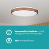 LED Deckenleuchte, Stahl, mokkafarben, weiß, D 43 cm Bild 5