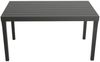 Dmora Rechteckiger Gartentisch, Polypropylen, Lattenrost, Made in Italy, 138 x 78 x 72 cm, Anthrazit Bild 5