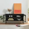 Fernsehschrank Karlskrona 115x35x64 cm Schwarz, matt [en. casa] Bild 3