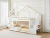 Vente-unique - TALETY Bett Holz, Platte Weiß - B 96 cm x H 226,2 cm x L 250 cm Bild 4