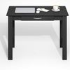 Furinno Jaya Schreibtisch, Gaming-Schreibtisch mit Schublade, Computertisch, Schreibtisch, Bürotisch für Home Office, Arbeitszimmer, Studentenwohnheim, Schlafzimmer, Darkwood Bild 4