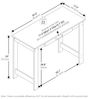 Furinno Jaya Schreibtisch, Gaming-Schreibtisch mit Schublade, Computertisch, Schreibtisch, Bürotisch für Home Office, Arbeitszimmer, Studentenwohnheim, Schlafzimmer, Darkwood Bild 3