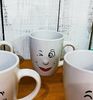 24 Stück Kaffeebecher Smile 150ml Teetassen lustig Gesicht verschiedene Designs Bild 4